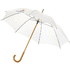 23" Jova-sateenvarjo, puinen varsi ja kahva, valkoinen lisäkuva 1